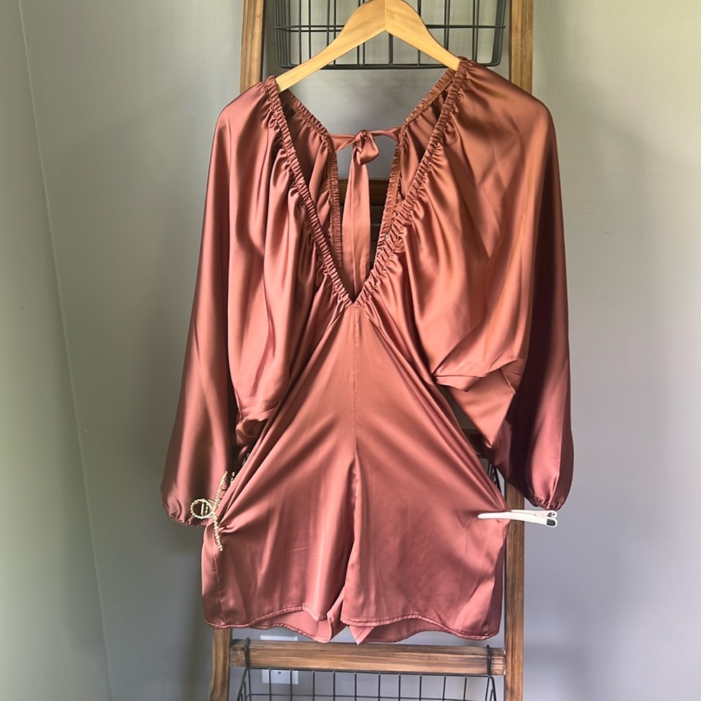 Silk romper size small